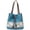 Blue, variant on Women Multi-pocket Canvas Handbags Fashion Shoulder Bags Tote Purses Travel Bag Black