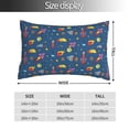 thumbnail image 2 of Fotbe Cosmos Rockets Funda de Almohada Decorativa Estilo Occidental, Lujo en Algodón, Fundas para Almohadas King, Cojín Estampado para Decoración del Hogar-16"x24", 2 of 6