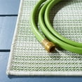 thumbnail image 3 of SAFAVIEH Hampton Duana Striped Indoor/Outdoor Area Rug, Olive Green/Ivory, 6'5" x 6'5" Square, 3 of 9
