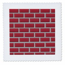 3dRose, Brick Wall, 12x12 inch quilt square