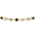 thumbnail image 2 of Gem Stone King 18K Yellow Gold Plated Silver Lab Grown Diamond Tennis Bracelet for Women Mystic Topaz Moissanite (2.66 Cttw, Fully Adjustable up to 9 inch), 2 of 3