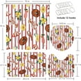 thumbnail image 2 of 4 Pcs Bathroom Sets with Shower Curtain and Rugs, Farm Tractor Cow Chicken, Bathroom Decor Pig Bull Turkey Sunflower Shower Curtain Sets for Bathroom Decor, 2 of 4