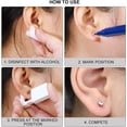 2 Pack Self Ear Piercing Gun Earring Piercing Kit No Pain Easy Use Ear