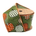 thumbnail image 3 of LaRibbons 2 1/2 Wired Ribbon | Multi Pumpkin Green/Multi | 10 Yard Roll, 3 of 6