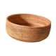 thumbnail image 1 of Cesta de ratán, organizador de almacenamiento de alimentos, cesta tejida para refrigerios, pan y desayuno. Grande, 1 of 9