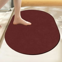 sruoe Bath Mat Rugs, Bath Mats for Bathroom Floor, Extra Absorbent Quick Dry Bathroom Mats, Washable Bath Rugs and Mats, Bath Carpet for Shower, Polyester, Red