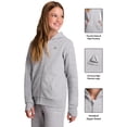 thumbnail image 3 of Reebok Girl’s Game Day Fleece Full Zip Hoodie, Sizes 4-18, 3 of 11