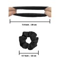 thumbnail image 5 of MINKUROW Black Scrunchies for Women,Premium Satin Softer than Silk,Bobbles Elastic Bands Ponytail Holder Hair Accessories,12 Pack, 5 of 6