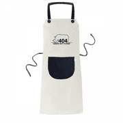 Rhinoceros Hornwort Body Art Deco Fashion Apron Adjustable Bib Cotton Linen BBQ Kitchen Pocket Pinafore