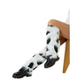 thumbnail image 3 of Faithtur Women's Anti-Slip Leg Warmers, Solid Color/Multi-Color Thicken Socks, Windproof Legs Protector, 3 of 9