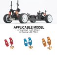 thumbnail image 4 of maskred Aluminum Alloy 1/10 C Hubs RC Upgrade Part 2x Heavy Weights Caster Blocks For LC Racing PTG-2 RC Car Part RC Car Accessories Silver, 4 of 6