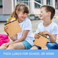 thumbnail image 6 of Haosy 3 Pack Reusable Ziploc Bags BPA Free Healthy Food Storage Bag Leakproof Sandwich Snack Freezer Bags Summer Tan, 6 of 7