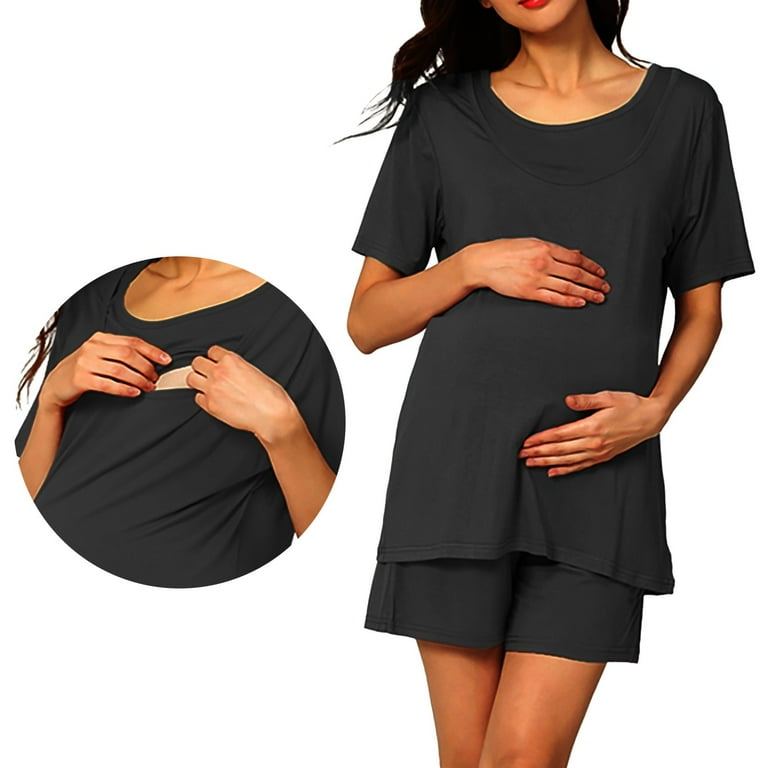 Bride Nightwear uction Shirt Postpartum Robes Women Old Lady Silk