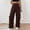 Brown, variant on Casual Sweatpants for Women Leopard Print Block Side, Striped Wide Leg Leopard Print Track Pants Women's Corduroy Casual Pants with Pockets, Y2K Elastic Waist Trousers(Black,M)