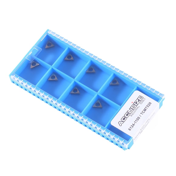 Accusize TCMT520 Carbide Inserts, TiN Coated, 10 Pcs/Box, 2124-1100x10