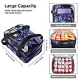 thumbnail image 3 of Plant Double Layered Insulated Refrigerated Lunch Bag with Two Compartments - Large Capacity Hand-Carry Meal Bag, 7.1x11.4x16.1 inches, 3 of 6