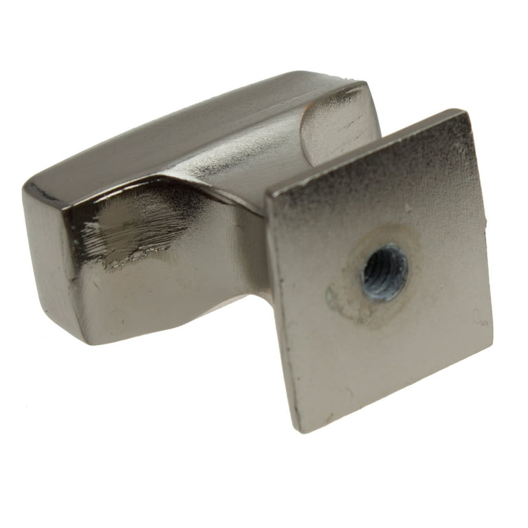 GlideRite 1-1/8 in. Transition Style Rectangle Cabinet Knob, Satin Nickel, Pack of 25 GlideRite 1-1/8 in. Transition Style Rectangle Cabinet Knob, Satin Nickel, Pack of 25