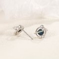 thumbnail image 3 of Qarigey 1 par de pendientes de tuerca, colgante de moda, accesorios elegantes para mujer, regalo dulce, joyería para citas, suministros para mujeres Ropa, zapatos y accesorios Miscelánea Plata Qarigey AP016930-02, 3 of 6