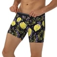 thumbnail image 3 of Rateoe Lavender Flowers Print Men’s Underwear Boxer Briefs Soft Comfortable Underwear Boxer Briefs, Long Leg Briefs,Anti-chafing Boxer Briefs, 3 of 7