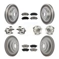 thumbnail image 1 of Transit Auto Front Rear Hub Bearings Assembly Coated Disc Brake Rotors and Semi-Metallic Pads Kit (10Pc) for Car Subaru Legacy - Left Right Side (Driver Passenger) KBB-112026, 1 of 11