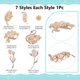 thumbnail image 2 of Juego de 7 broches con forma de flor, hoja y pedrería, con cristales de ojo de gato y cisnes. Ideales para novias y bodas. Broches de aleación. Accesorios de joyería., 2 of 7