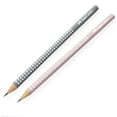 thumbnail image 2 of Faber-Castell Sparkle Pencil Set - Two Pencils Lead B with Eraser and Sharpener - Rose/Grey (218480), 2 of 5