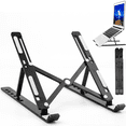 thumbnail image 1 of Laptop Stand, Laptop Holder Riser Computer Stand, Adjustable Aluminum Foldable Portable Notebook Stand, More 10-15.6” Laptops and Tablets, 1 of 5
