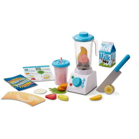 Melissa & Doug Smoothie Maker Blender Pretend Play Set with Play Food (22 Pcs)
