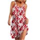 thumbnail image 1 of Vestido informal sin mangas con tirantes para mujer, cuello en V, verano, estampado de Halloween, fiesta Fridja  hj6153, 1 of 5