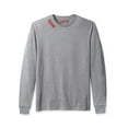 thumbnail image 2 of Daxton Premium Texas Men Long Sleeves T Shirt Ultra Soft Medium Weight Cotton, Hgray Tee Red Letters 2XL, 2 of 3