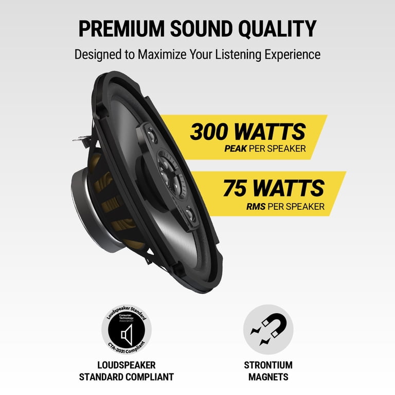 Scosche, Car Audio Speaker Pair, 6
