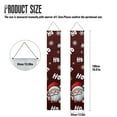 thumbnail image 7 of SEANATIVE Christmas Stripes Door Banner 2 Piece Hanging Banner Xmas Santa Claus Porch Flags for Front Door Wall Porch Outdoor Home Winter Holiday Party Decor, 7 of 7