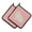 Pink, variant on Hermelin Rabbit Blue Check Pair of Pot Holders - Blue