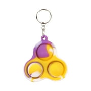 Mialoley Simple Dimple Fidget Toy  Mini Pop Bubble Squeeze Sensory Toy Keychain