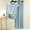 Light Blue, variant on Goodtrade8 2 Piece Women Pajama Set Soft Crew Neck Casual Short Sleeve Solid Color Sleepwear Womens Pjs