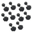 thumbnail image 1 of Qarigey Pendientes de 5 piezas para mujer y niña, aretes redondos de acero de titanio, para regalo, accesorios de joyería exquisitos Ropa, zapatos y accesorios Miscelánea bola negra Qarigey AP009678-08B, 1 of 6