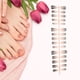 thumbnail image 4 of Uñas postizas cortas de coffin en degradado de 1 Pc en tonos plateados y negros de Unique Bargains, 4 of 5