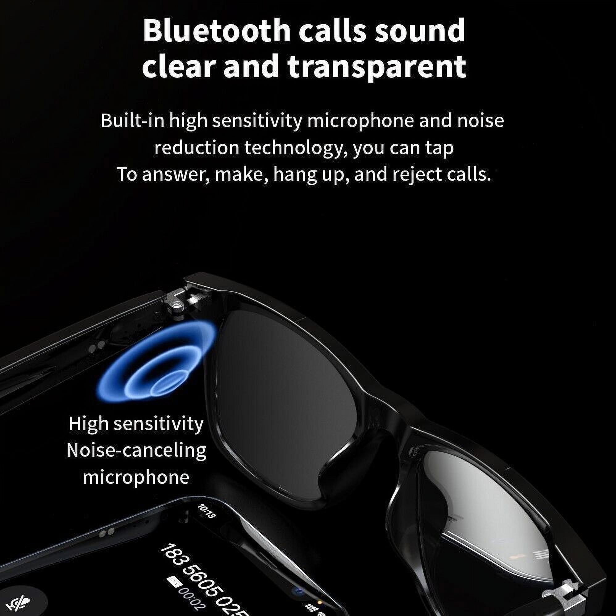 Smart Glasses,Remote Camera &Bluetooth Call & Music Sunglasses Headset Headphone