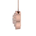 thumbnail image 2 of 1/2 Carat Diamond Heart Pendant Necklace in 14K Rose Gold (Silver Chain Included) (I1-I2 Clarity), 2 of 3