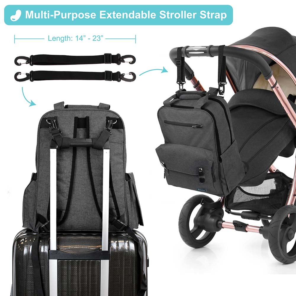 Diaper Bag Backpack Large Multifunctional Travel with Changing Pad Nappy Bag