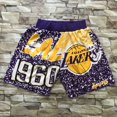 thumbnail image 1 of Los Angeles Lakers Shorts Rétro avec Poche Brodée, 1 of 2