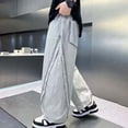 thumbnail image 5 of SJLDQY Boys Baggy Pants Summer Lightweight Breathable Wide Leg Pants Loose Fit Casual Trousers with Pockets, 5 of 5