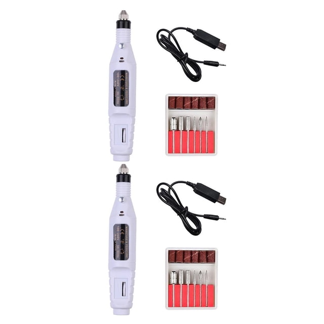 Seitruly 1 Juego de taladro de uñas eléctrico profesional, máquina de manicura, juego de taladro de pedicura, lima de uñas de cerámica, equipo de Type2 NO2 Seitruly CBP095874