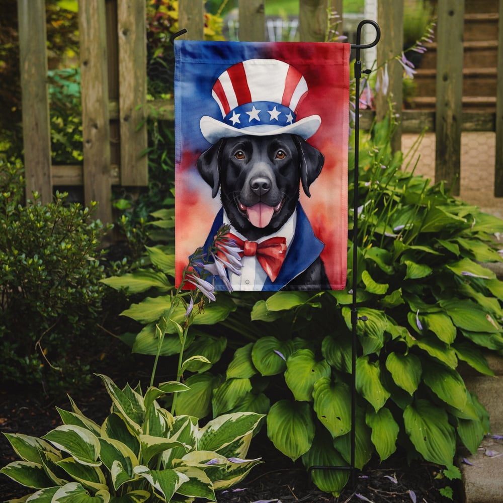 Labrador Retriever Patriotic Garden Flag 11.25 in x 15.5 in