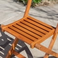 thumbnail image 6 of DTY  Outdoor Living Twin Lakes 3-Piece Eucalyptus Bistro Set, Square, Natural Oil Brown, 6 of 9