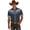 Navy@GC@, variant on CONZONE Mens Buttons Down Shirts Short Sleeve Shirts for Men Trendy Western Cowboy Graphic Lapel Soft Lightweight Tops