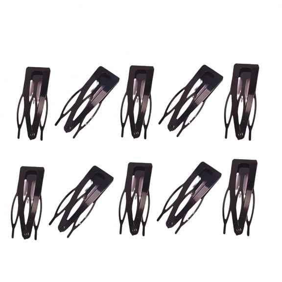 VANIDO 10Pcs Double Grip Hair Clips Metal Snap Hair Clips Hair Barrettes for Hair Making Hair Styling Tools