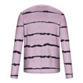 thumbnail image 4 of FAIWAD Long Sleeve Shirts for Men Striped Print Round Neck Tee Tops Comfort Workout Tunics Clothes, 4 of 5
