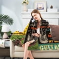 thumbnail image 7 of Guitar Gifts for Men Music Gift Blanket Best Gifts for Music Lovers Lightweight Flannel Blanket Birthday, 7 of 7