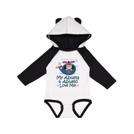 

Inktastic My Abuela and Abuelo Love Me Grandson Gift Gift Baby Boy Long Sleeve Bodysuit